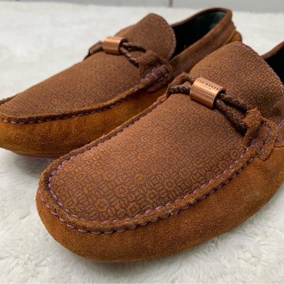 Ted Baker Men\'s Tan Carlsun 2 Driver Suede Moccasins Slip-on Loafers UK 8 / US 9 main image 8